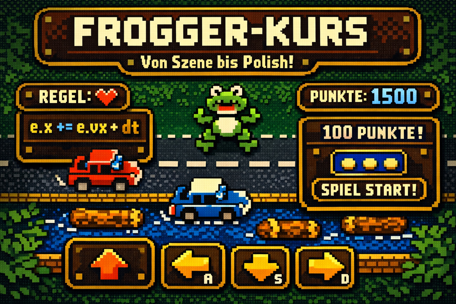 Frogger Spielentwicklung