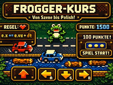 Frogger komplett: Von Szene bis Polish [Vorlage]