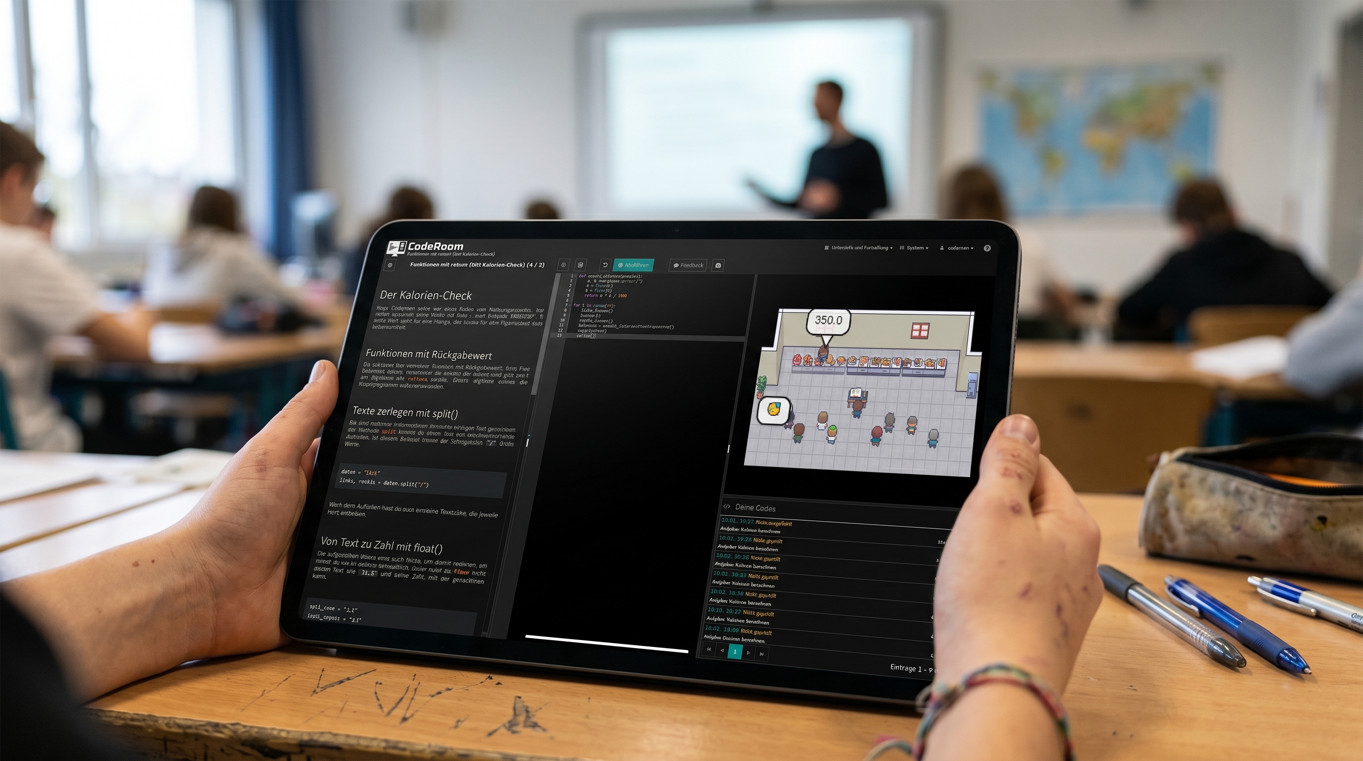 Spielerischer Programmierunterricht mit CodeRoom